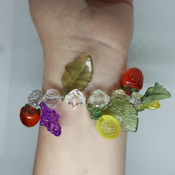 Vintage Jewelry - 🍓🍍Fabulous vintage fruit salad bracelet!🍌🍊
